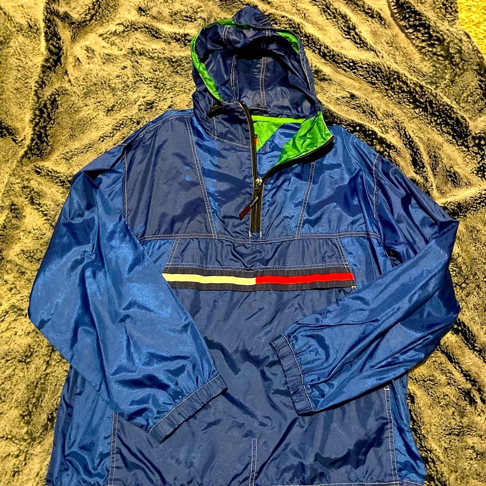 Tommy Hilfiger Blue Windbreaker Jacket